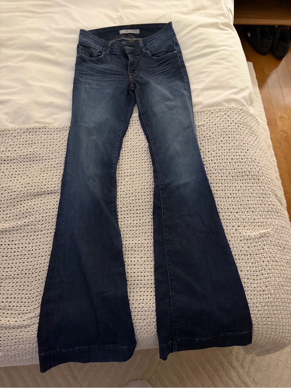J Brand Dark Blue Flare Jeans
